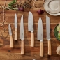 Preview: WOOD Messerblock 5-teilig aus Akazienholz