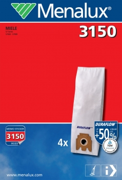 4 Staubsaugerbeutel für Miele Menalux 3150