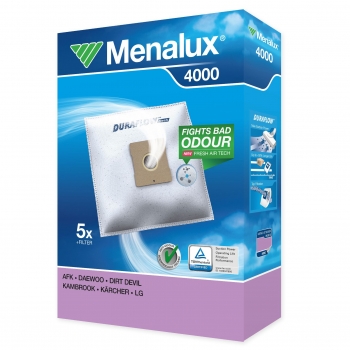 5 Staubsaugerbeutel für EIO Menalux 4000 Duraflow fresh