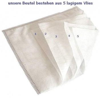 Preview: 10 Staubsaugerbeutel geeignet für ERASON MAXPOWER, Mistervac MV655