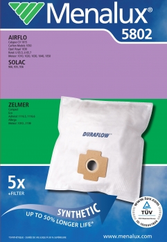 5 Staubsaugerbeutel für CLATRONIC Menalux 5802