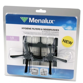 MRK 03 Menalux Filter-/Seitenbürsten-Set für LG Hombot VR 10-Serie