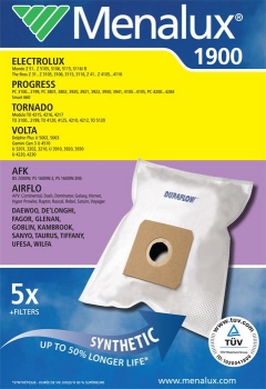 5 Staubsaugerbeutel für FIF Menalux 1900 Duraflow fresh