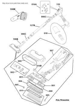 Preview: BÜRSTENROLLE für BODENDÜSE AEG AUO8870 UltraOne Staubsauger Artikel 004