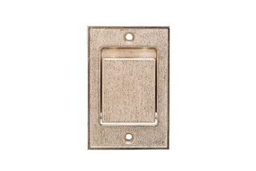 Boden-Saugdose chrome Metall