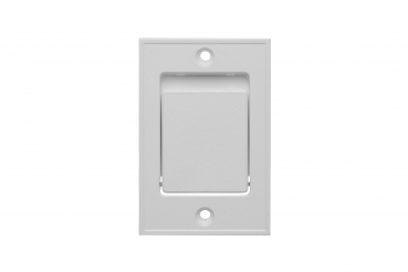 Boden-Saugdose weiß Metall