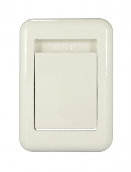 BVC Saugdose altweiss Kunststoff