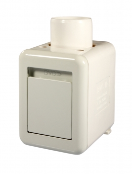 Überputzgehäuse komplett mit Alu Saugdose