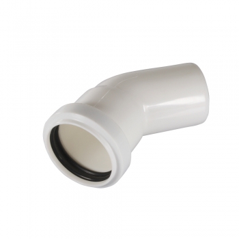 BVC Rohrbogen 45° - 50 mm weiß
