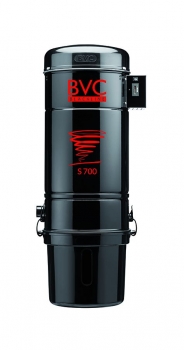 Zentralstaubsauger BVC S700 Blackline 2000W/730 AirW/analoge Steuerung
