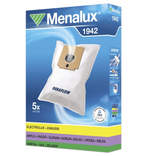 5 Staubsaugerbeutel für IDE LINE Menalux 1942 Duraflow