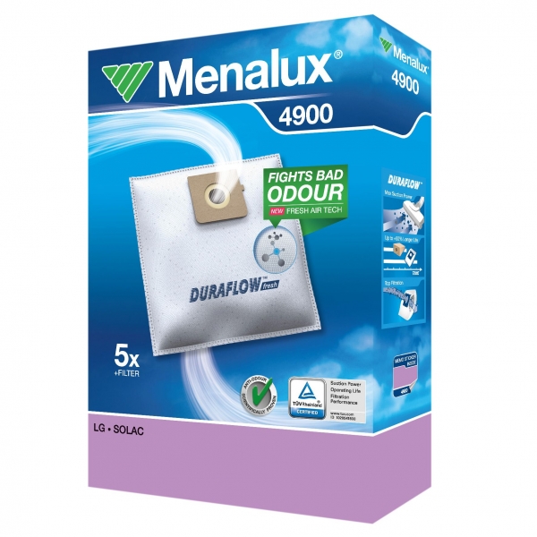 5 Staubsaugerbeutel für Moulinex Menalux 4900