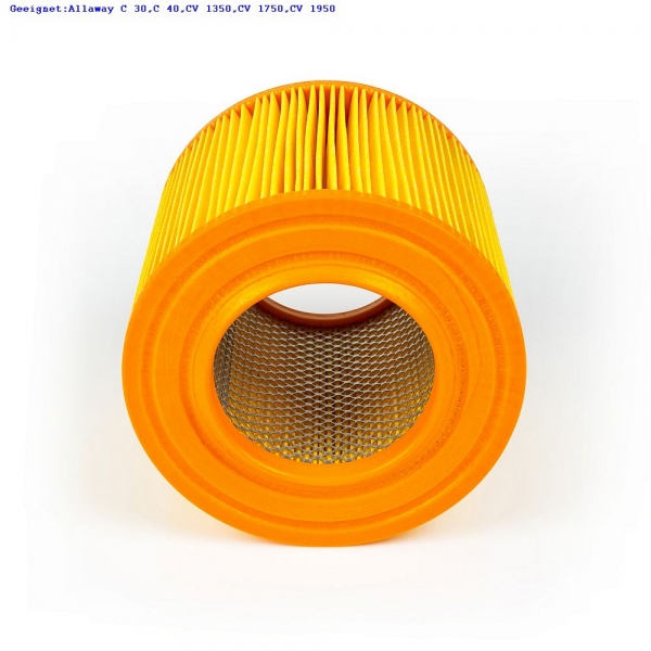 Filterpatrone Patronenfilter Lamellenfilter Rundfilter Zentralstaubsauger geeignet ALLAWAY C 30,C 40,CV 1350,CV 1750,CV 1950