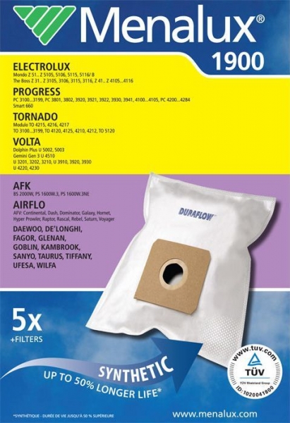 5 Staubsaugerbeutel für IDE LINE Menalux 1900
