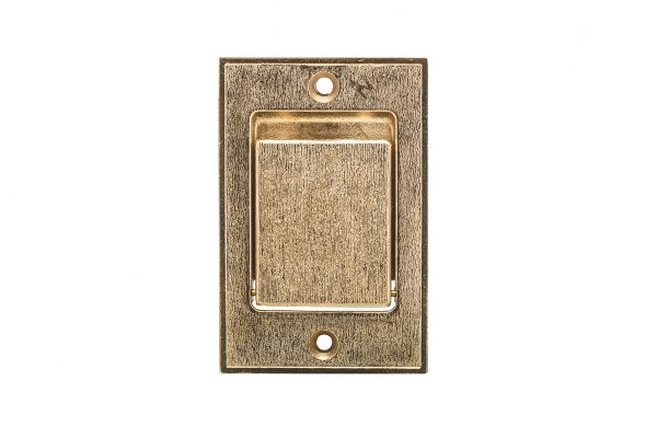 Boden-Saugdose bronze Metall