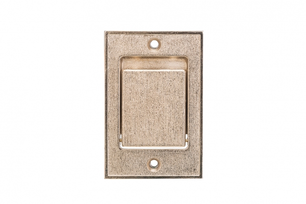 Boden-Saugdose chrome Metall