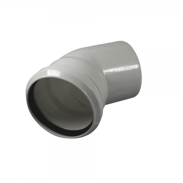 BVC Abluft-Rohrbogen DN 100-45 Grad