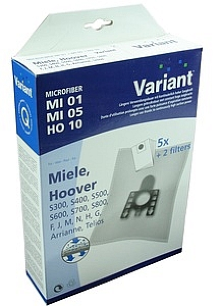 5 Staubsaugerbeutel geeignet für Miele S300...500/Typ F,G,H,J,M,N aus Microfiber